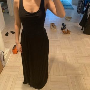 Theory Long Black Dress